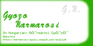 gyozo marmarosi business card